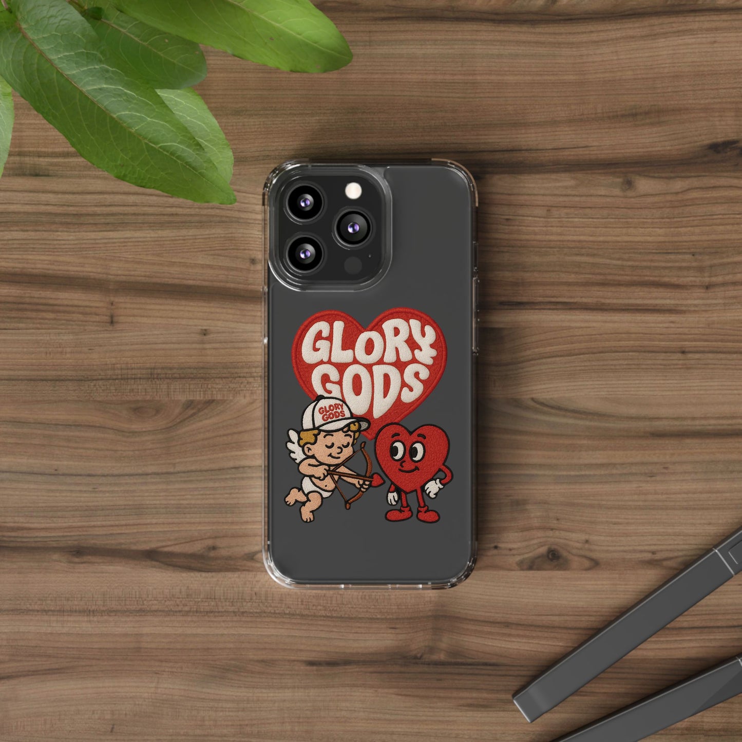 Glory Gods Clear Phone Case