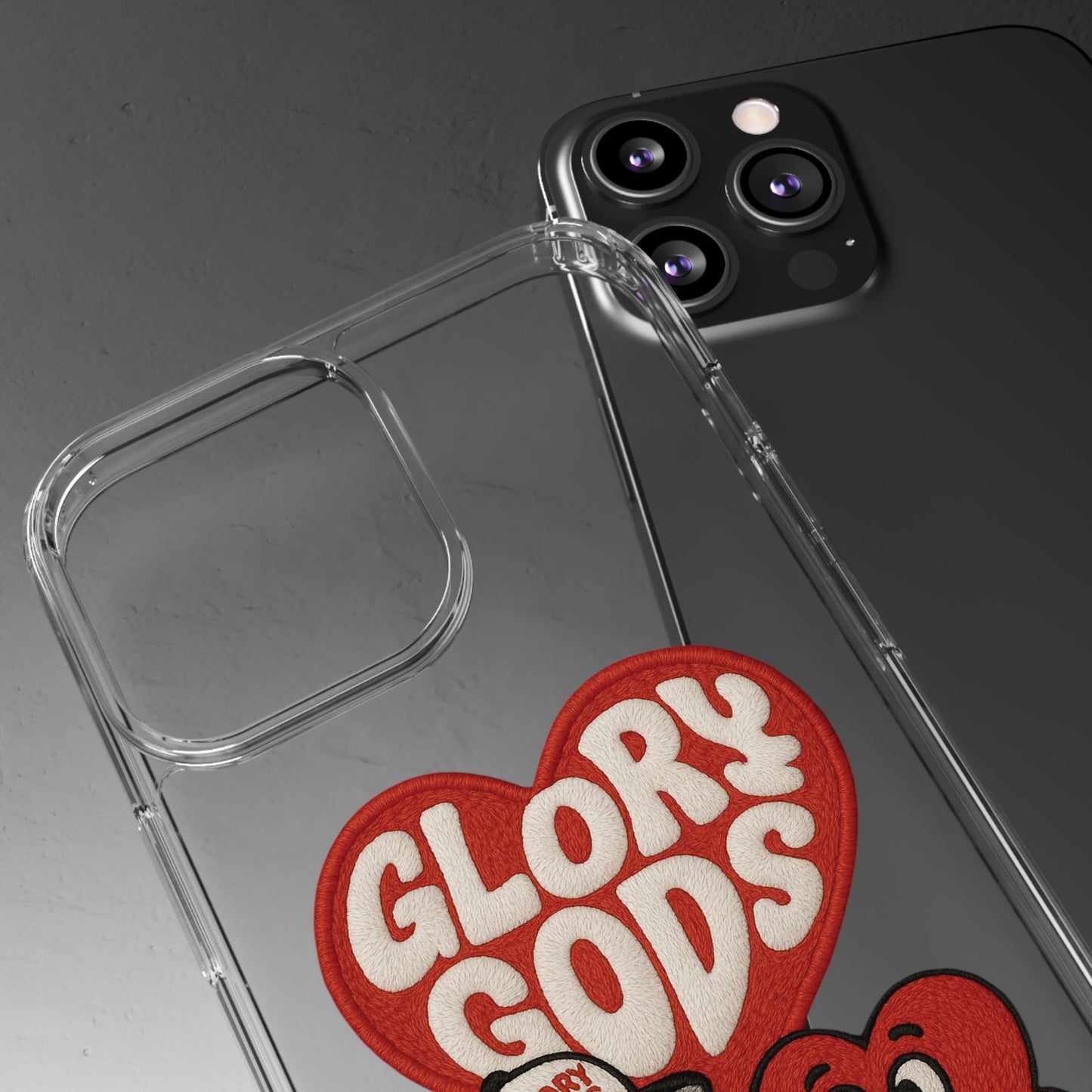 Glory Gods Clear Phone Case