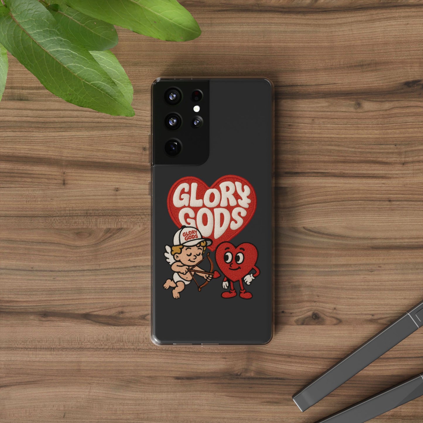 Glory Gods Clear Phone Case